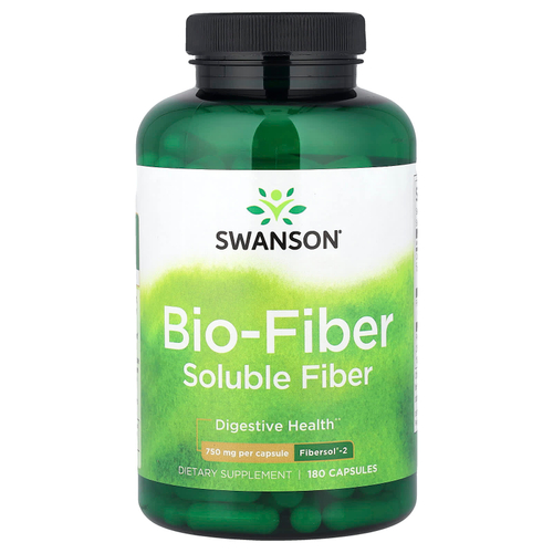Swanson, Био-клетчатка, 750 мг, 180 капсул