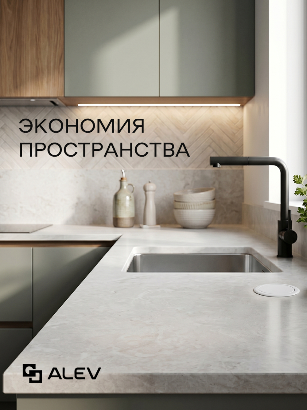 Вертикальная тройная розетка + 2 USB, белая