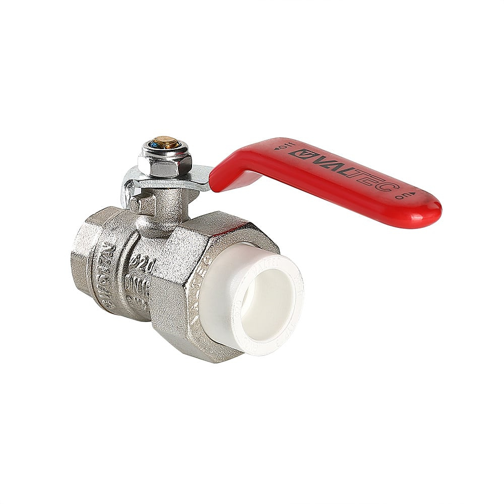 Кран шаровый 25х3/4" В.р. с разб. соед. VALTEC белый