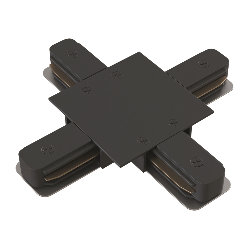 Соединитель "X"-образный для  встраиваемого однофазного шинопровода  Maytoni Technical TRA002CX-11B черный