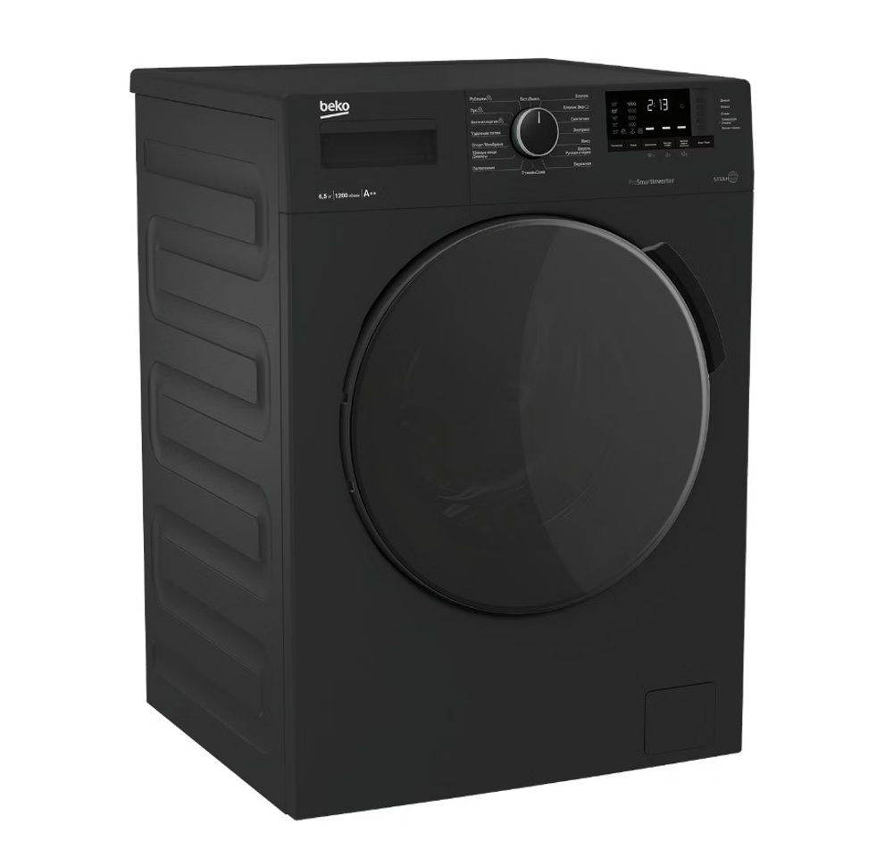 Стиральная машина Beko WSPE6H612A антрацит (q)