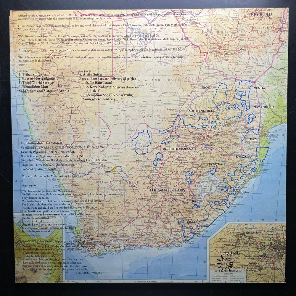Manfred Mann's Earth Band ‎– Somewhere In Afrika (Скандинавия 1982г.)