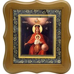 Державная икона Божией Матери на холсте.