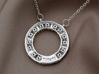 Кулон круглый "Тиффани" 19,5мм, на цепочке