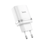 СЗУ USB Hoco C12Q (18W, QС3.0, кабель MicroUSB) Белый