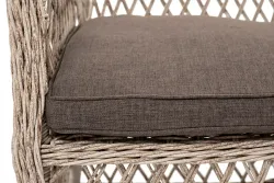 "Эспрессо-80 L" обеденная группа плетеная, цвет бежевый