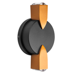 380623 Светильник DITO 2х1W LED 220LM G ЧЕРНЫЙ/ЗОЛОТО 4000K