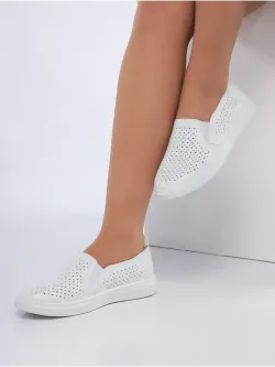 Мокасины летние с перфорацией