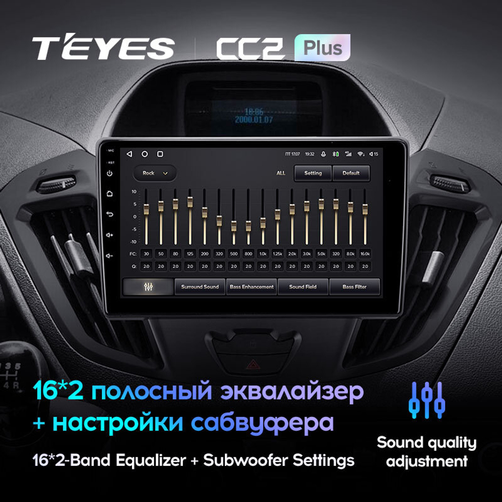 Teyes CC2 Plus 9"для Ford Tourneo Custom 2012-2021