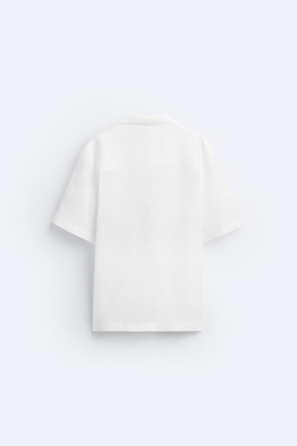 ZARA РУБАШКА ИЗ 100% ЛЬНА, БЕЛЫЙ