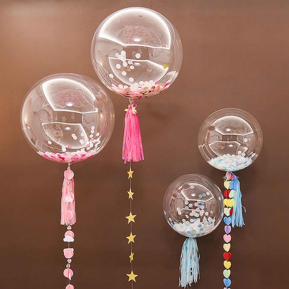 Шар (30''/76 см) Сфера 3D, Deco Bubble, Прозрачный, Кристалл   1 шт.