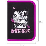 Пенал BRAUBERG с наполнением, 1 отделение, 1 откидная планка, 24 предмета, 21х14 см, "Anime movie", 272349