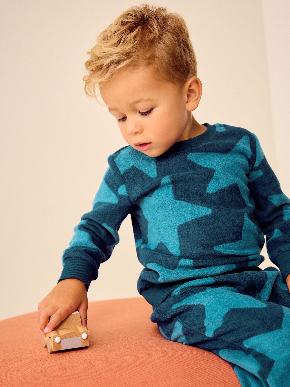 Пижама флисовая для мальчика Next N27-782, Синий