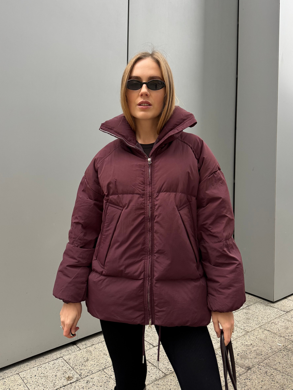 Пуховик Бургунди