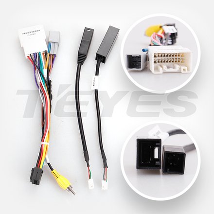 Комплект рамки с разъёмами 9" Mitsubishi L200 2019+ большая - Car-Smart CS-7405