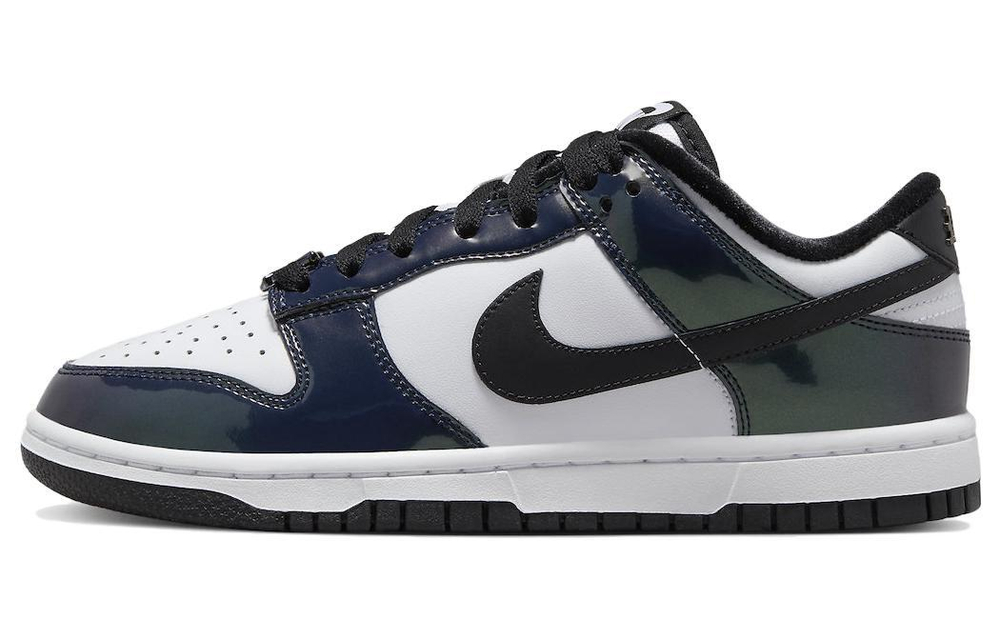 Nike Dunk Low SE "Just Do It" trend lightweight and comfortable non-slip low-top sneakers women's white and dark blue