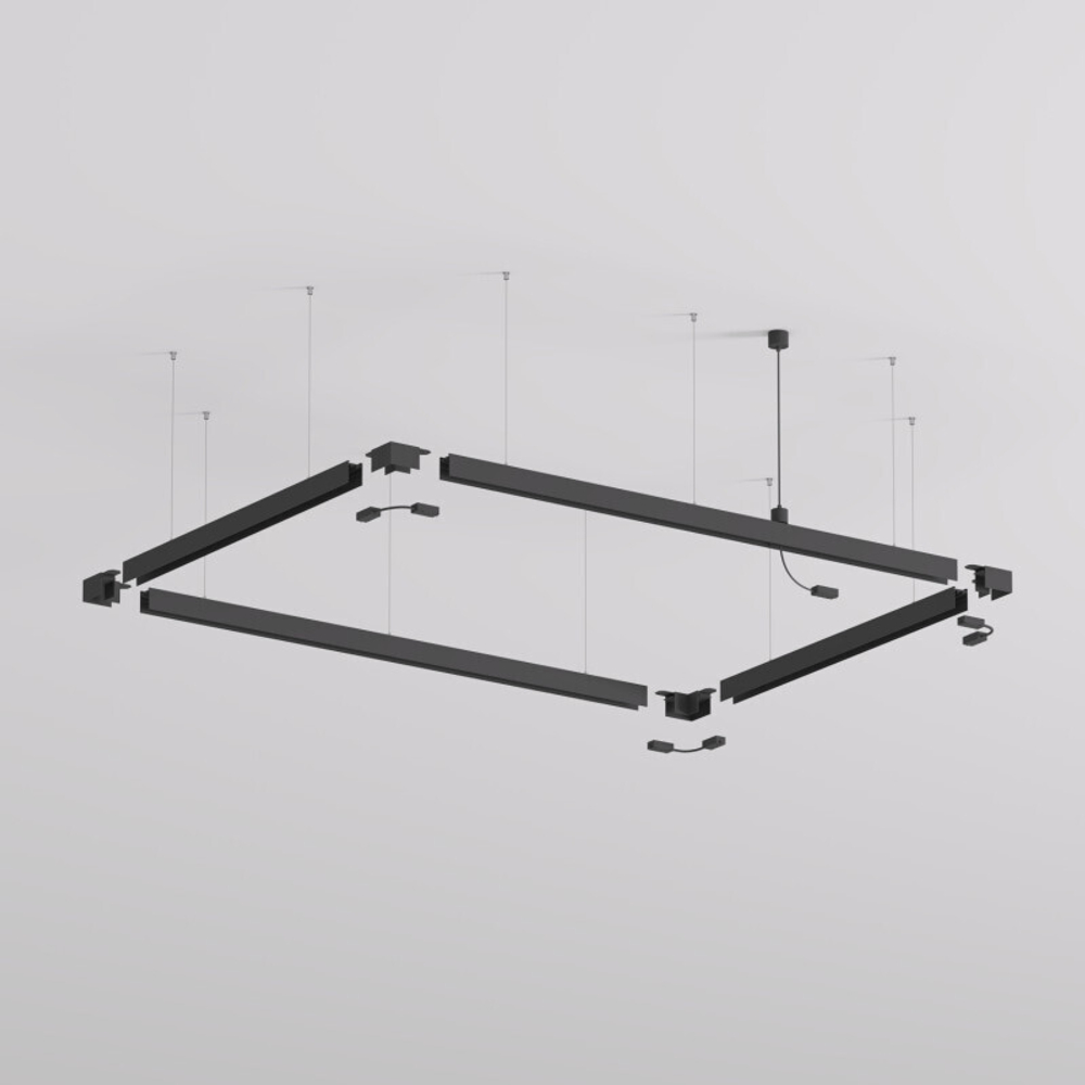 TR2127-BK Механический подвес для трека SMART BASE, IP20, 5м, черный, алюминий