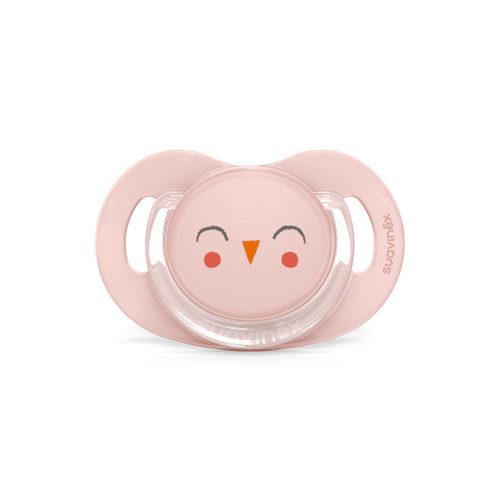 Пустышка физиологическая Suavinex Bonhomia SX Pro розовый, 6–18 мес