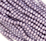 БН023НН46 Хрустальные бусины "рондель", цвет: светло-фиолетовый непр., 4х6 мм, 58-60 шт.