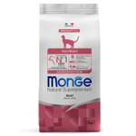 Сухой корм Monge Cat Speciality Line Monoprotein Sterilised для стерилизованных кошек, из говядины 1,5 кг