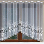 Занавеска "Ф, 214610", цвет белый, на шторной ленте, Польша.