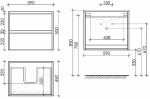 Тумба с раковиной Sancos Libra 60 LB60EG дуб галифакс натуральный