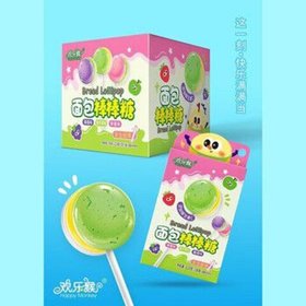 Леденцы на палочке LOLIPOPS Бургер 3 шт 13гр клубника яблоко виноград