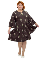 Платье-туника из вискозы Брауни