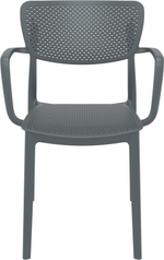Кресло пластиковое Siesta Contract Loft, темно-серый