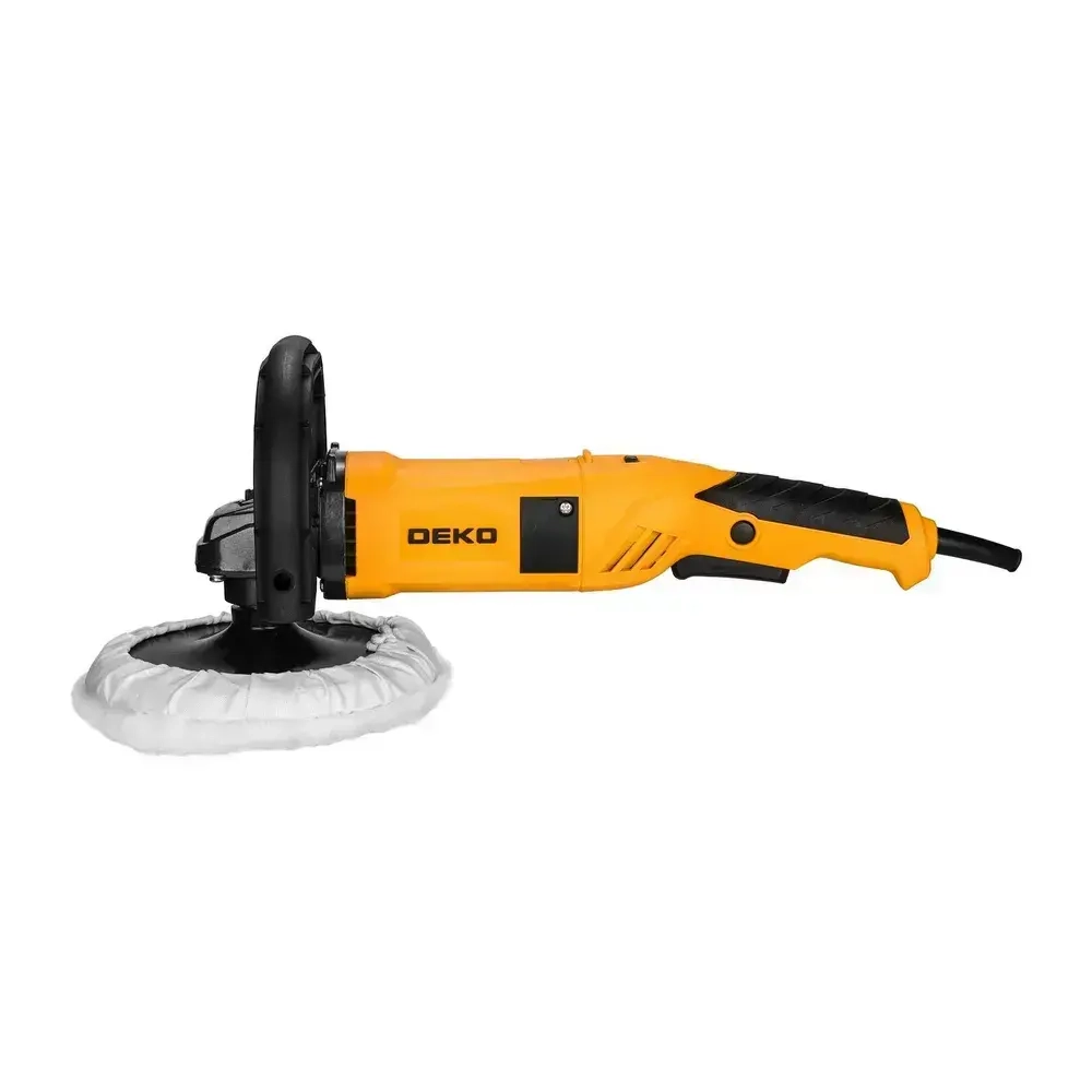 Шлифмашина полировальная сетевая DEKO DKP1500, 180 мм, 1500 Вт