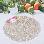 Салфетка плетеная 38см «Элегия» золото