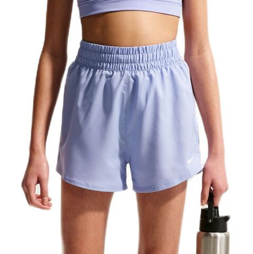 Шорты для девочки теннисные Nike Kids Dri-Fit One High-Waisted Woven Training - light thistle/white