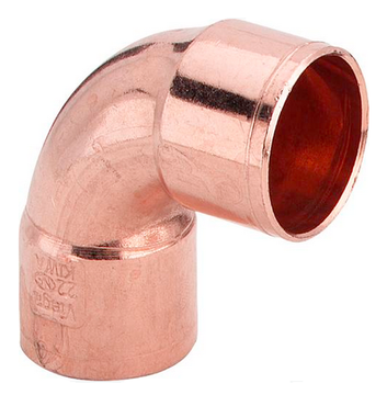 Viega угольник медный 22 мм. 90° двухраструбный (серия 95090 медные фитинги под пайку)