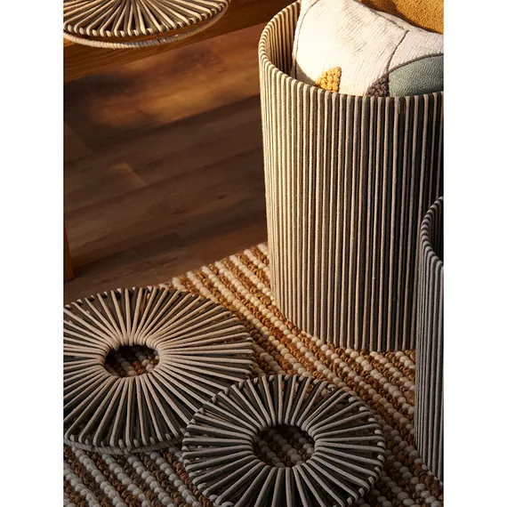 Корзина плетеная dholak grey из коллекции ethnic, размер l