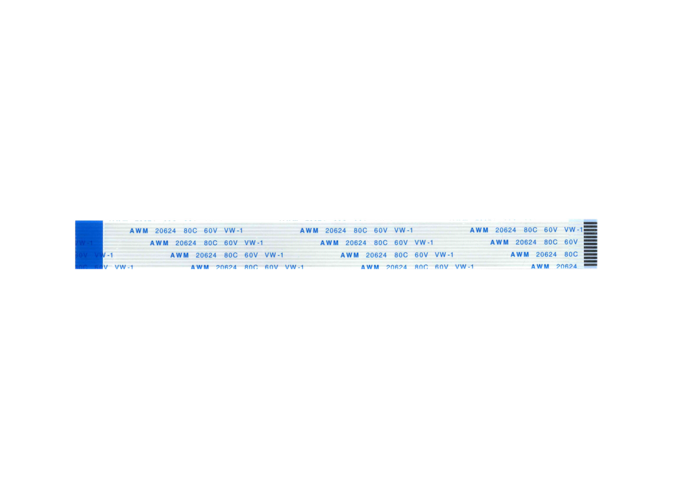 Шлейф 13 pin, 20 см, шаг 1 мм FFC, обратный Б
