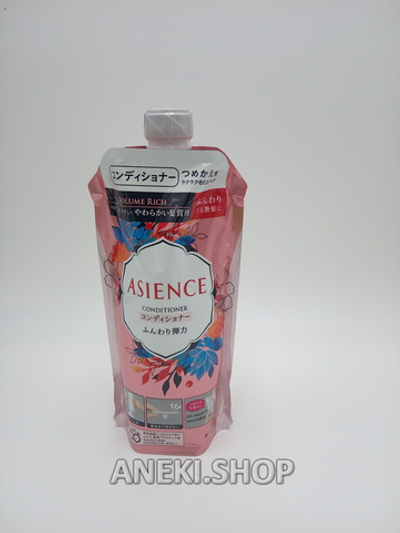 Кондиционер для увеличения упругости волос с экстрактом женьшеня и протеинами шелка 340 мл Kао Asience Soft Elasticity Type Conditioner (мягкая упаковка)