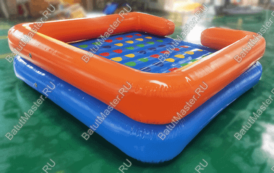 Интерактивная надувная игра "Твистер" 3*3*0,6 м, без подкачки