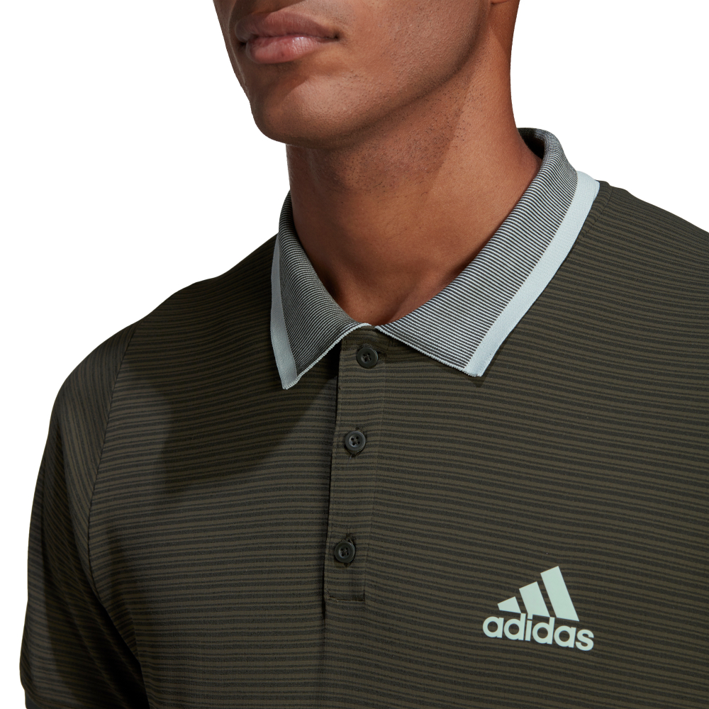 Мужское теннисное поло Adidas Freelift Polo M - legend earth/green tint