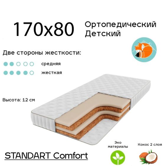 Детский ортопедический матрас Standart Comfort Kids