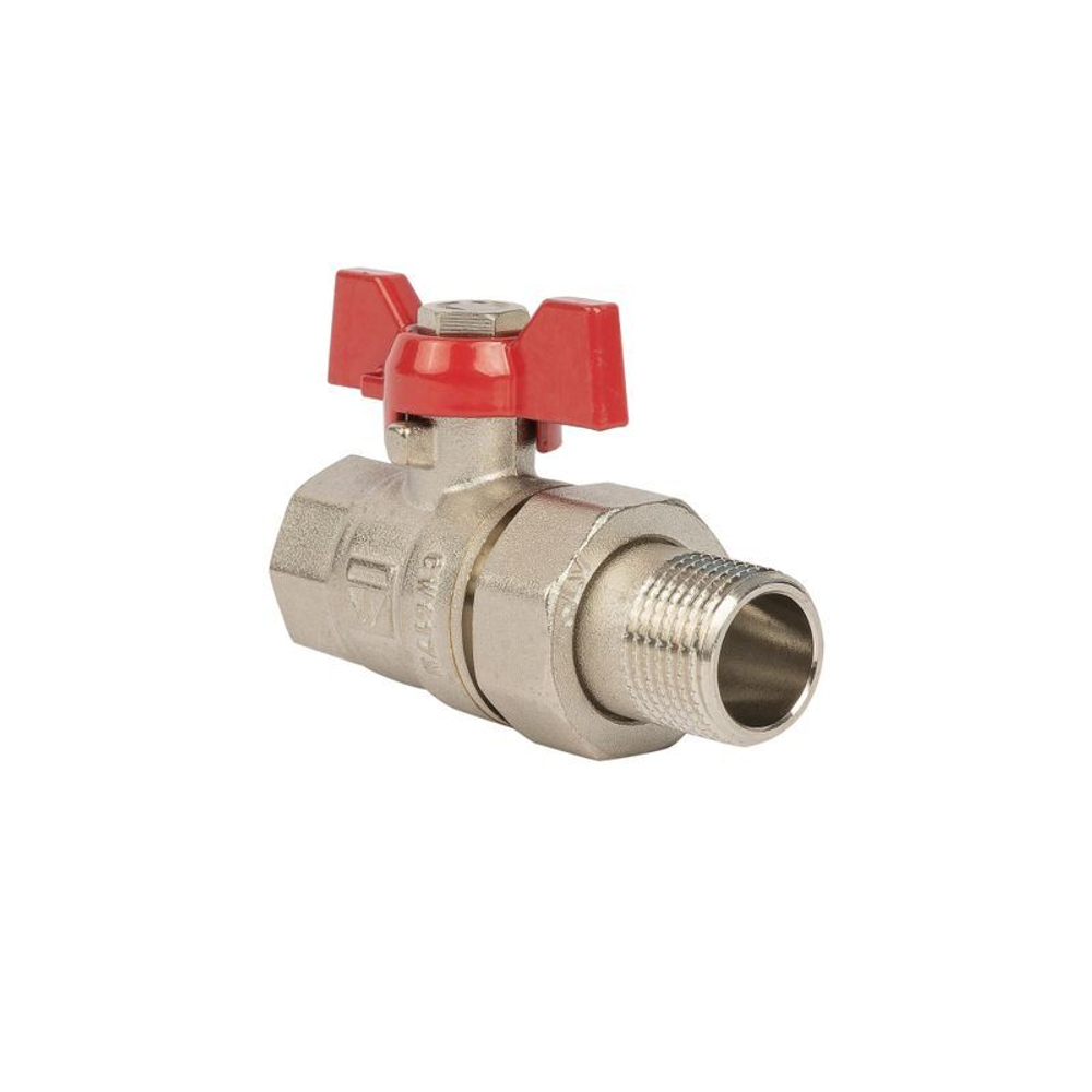 Кран шаровый со сгоном 1/2" американка HLV