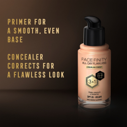 Max Factor Facefinity All Day Flawless - Долговечная тональная основа SPF 20, 30 ml