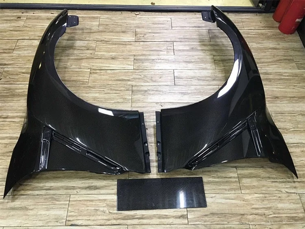 Карбоновые крылья переднего бампера для Nissan GT-R R35 Ниссан тюнинг обвес