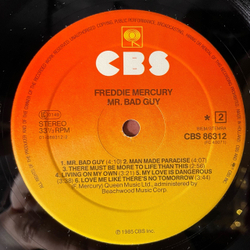 Винтажная виниловая пластинка LP Freddie Mercury Mr. Bad Guy (Нидерланды 1985) Made In Heaven