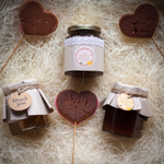 Бонбоньерка с медом на свадьбу, стиль "Рустик"