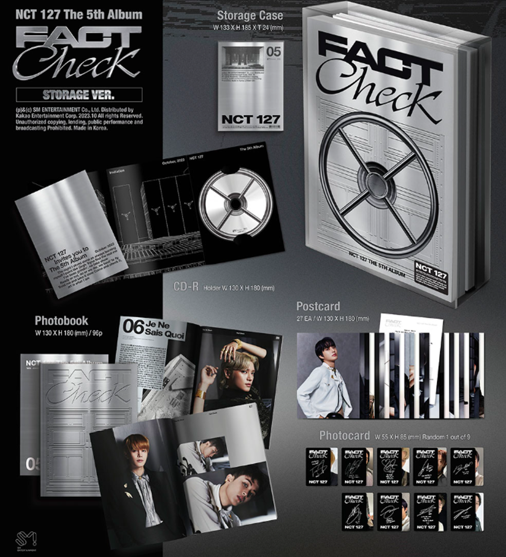Альбом NCT 127 - 5th Regular Album Fact Check (Storage Ver.)