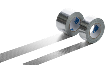 Скотч алюминиевый DEC ALU 050R Лента клеящая алюминиевая армированная 50 мм x45 м (Нидерланды)