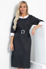 Платье Нежный акцент (черно-белое) П12829-18М LT Collection