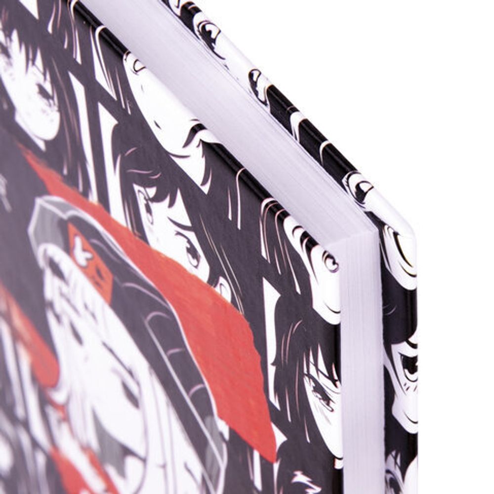 Блокнот МАЛЫЙ ФОРМАТ (110х147 мм), А6, 80 л., твёрдый, клетка, STAFF, "Аниме", 114436