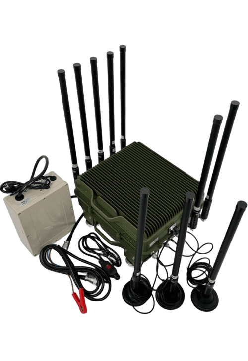 РЭБ ГЕРАНЬ 10 подавитель дронов FPV автомобильный мощность 500Вт, 10 каналов 400-5900 MHz