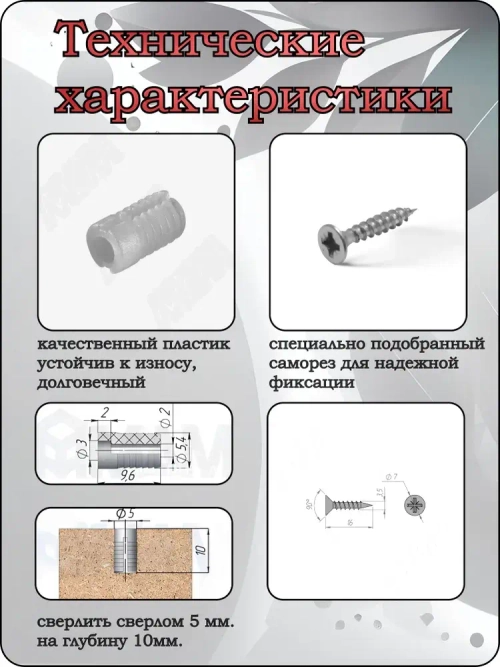 Ремкомплект для мебели. Ремонт мебельных петель